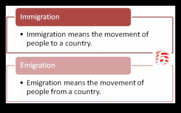 what is the difference between immigration and emigration